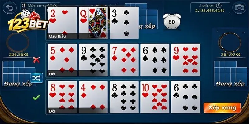 Luật chơi Mậu Binh 123bet