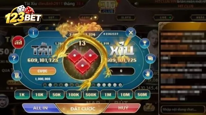 Sicbo 123bet game hấp dẫn người chơi